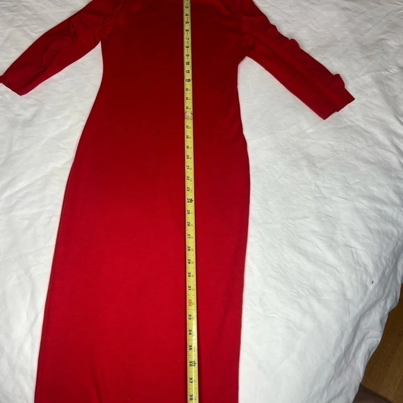 Zara Trafaluc dress in Red tight body  hugging sexy dress date night, frills - Picture 11 of 15